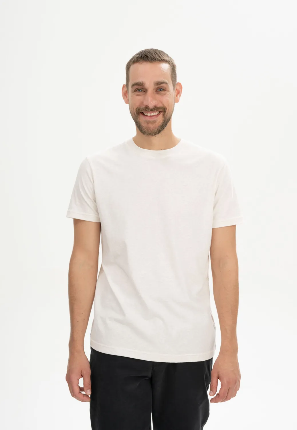 MELA Kaja T-Shirt botanical grün cream melange