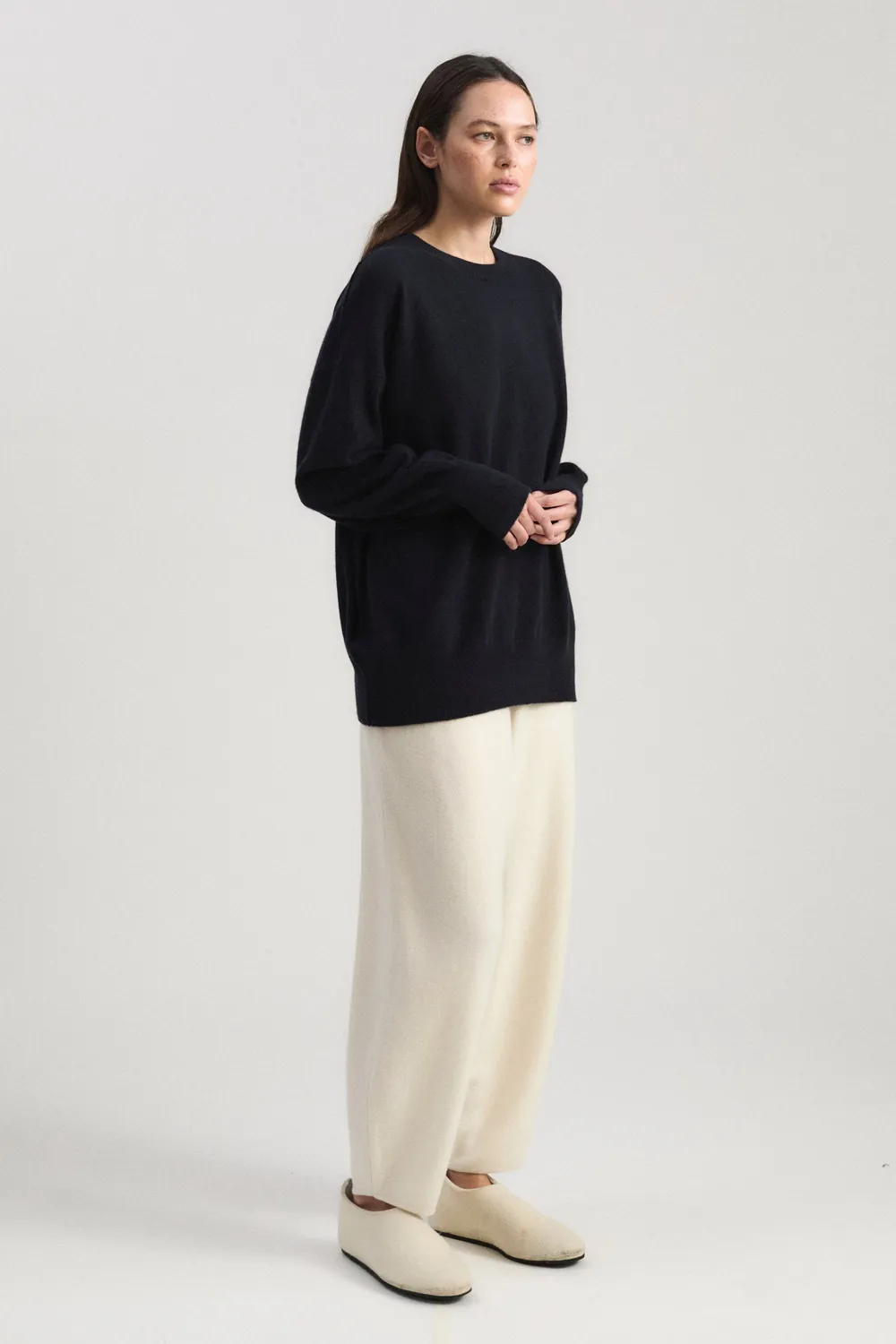 Oyuna Borte Pullover Ocean Oversize Rundhals