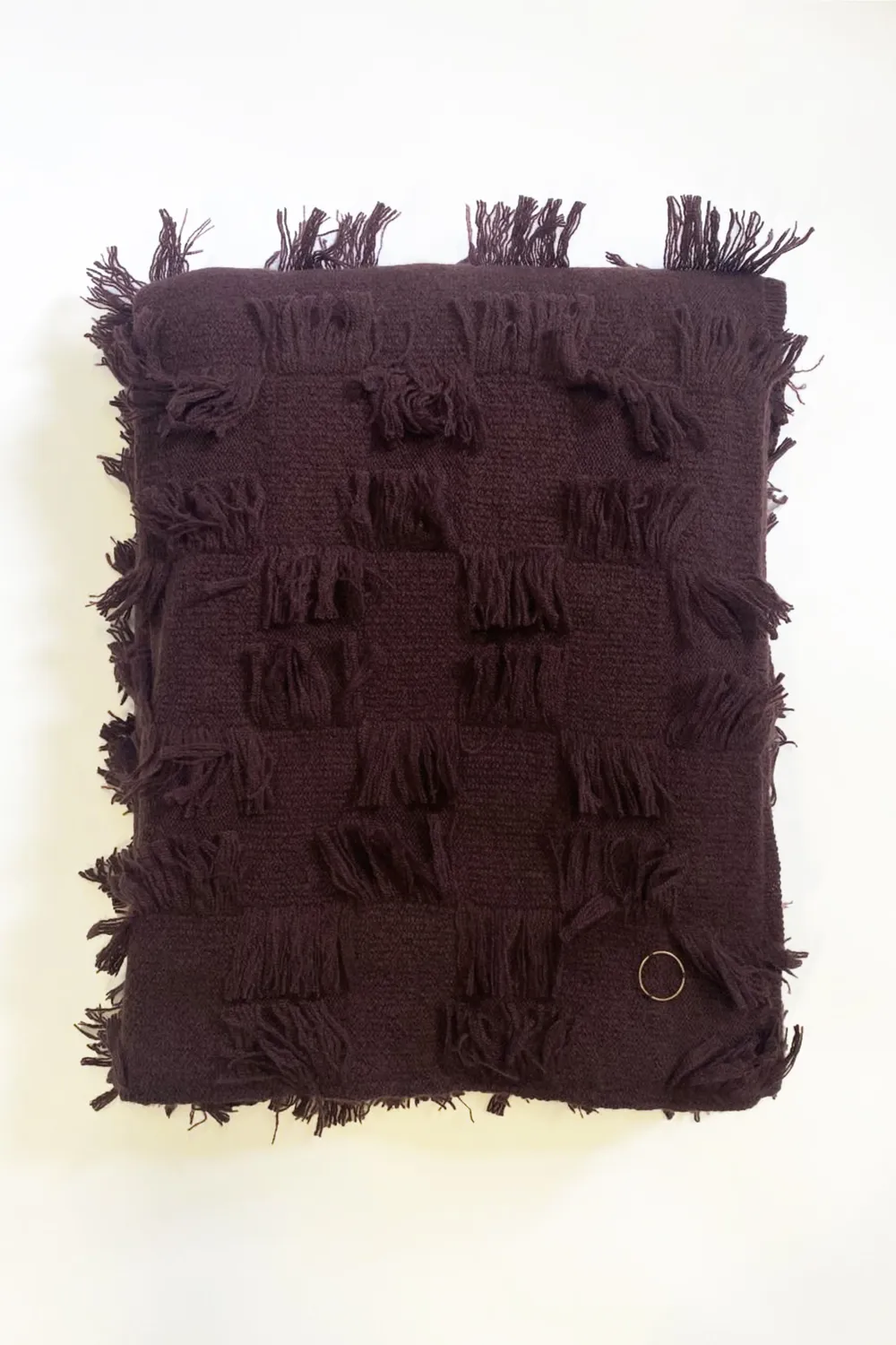 Oyuna Seren Throw Carob Cashmere mit Fransen