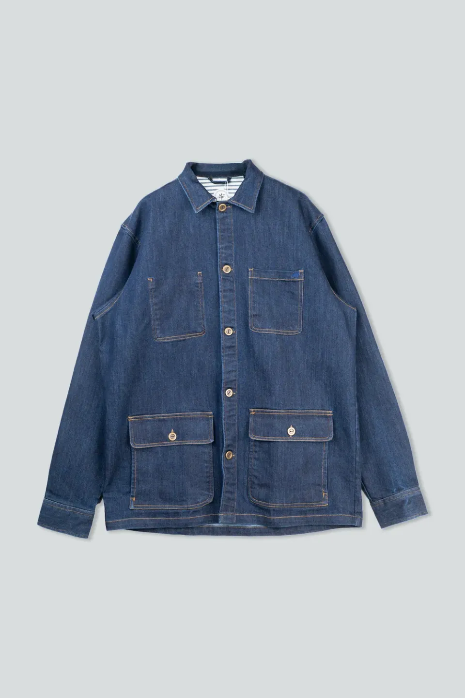 LAKOR Marine Denim Jacket Dark Blue Stretch S-XXXL