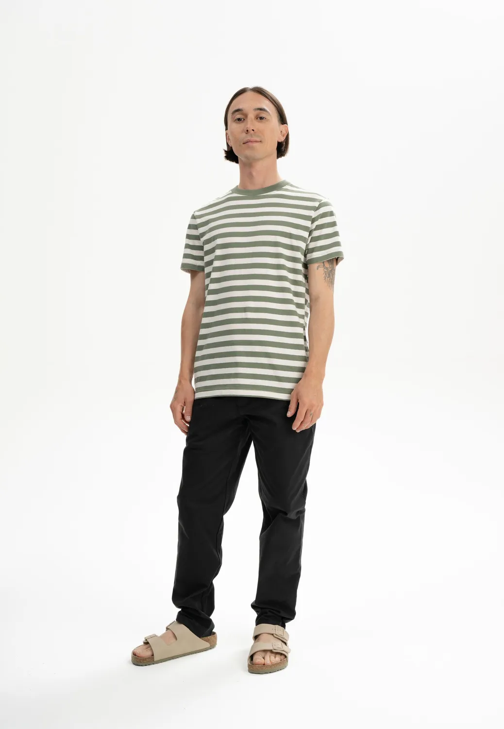MELA AVAN Stripes T-Shirt thymian gestreift Bio