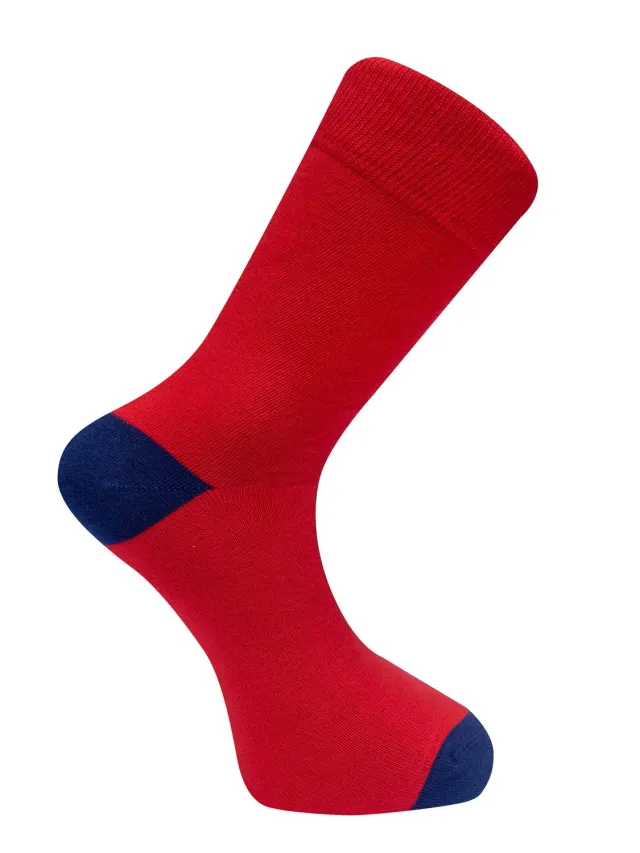 Komodo Punchy Socken Rot Bio-Baumwolle
