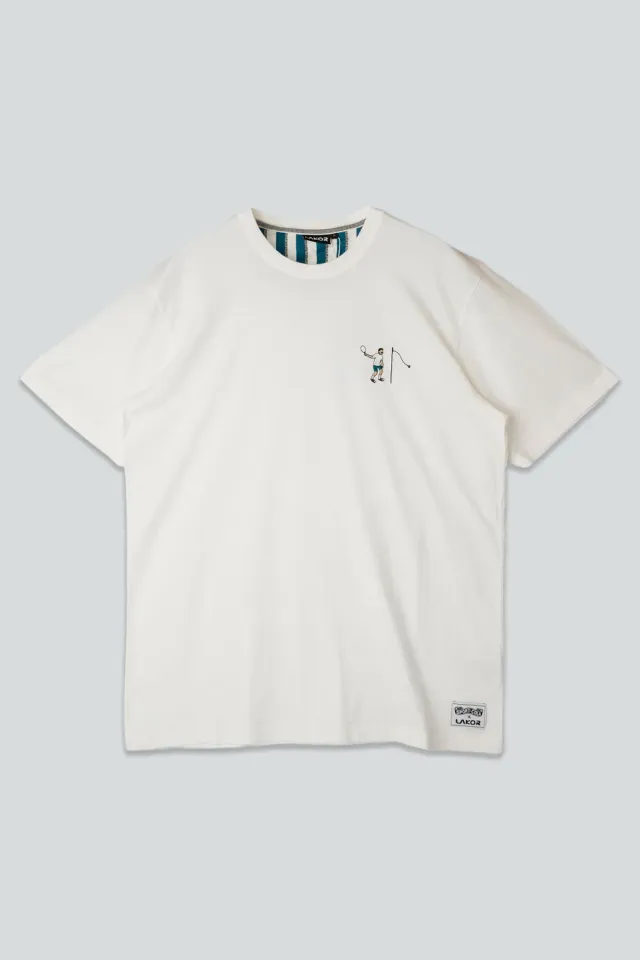 LAKOR Mini Tennis Player T-Shirt Star White Bio-Baumwolle