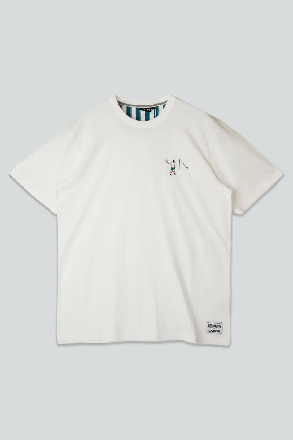 LAKOR Mini Tennis Player T-Shirt Star White Bio-Baumwolle