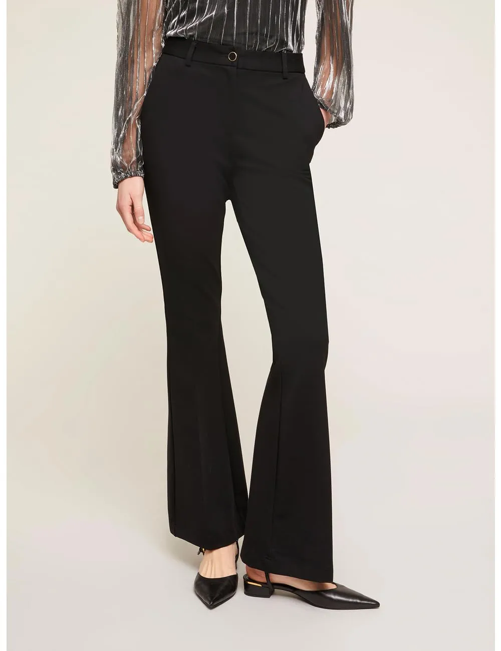 Motivi Flare-Hose Milano-Rib Bügelfalte