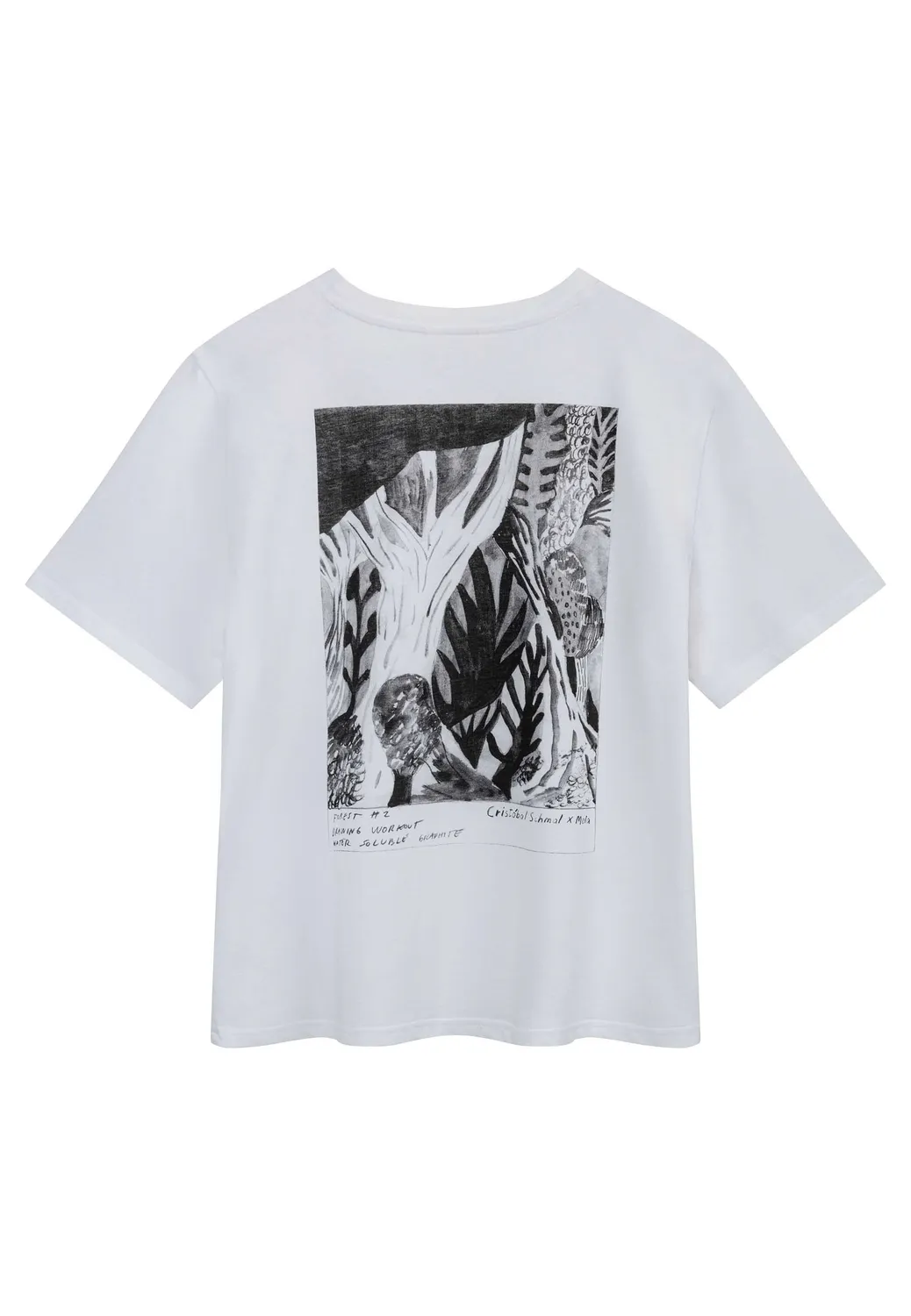 MELA Tanika T-Shirt Cristobal weiß forest Bio-Baumwolle