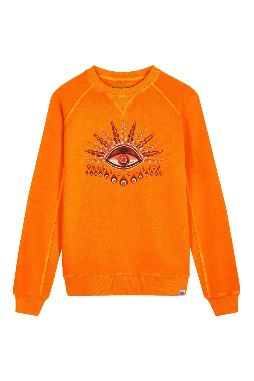 KOMODO EYE Crewneck Sweatshirt Orange Bio-Baumwolle