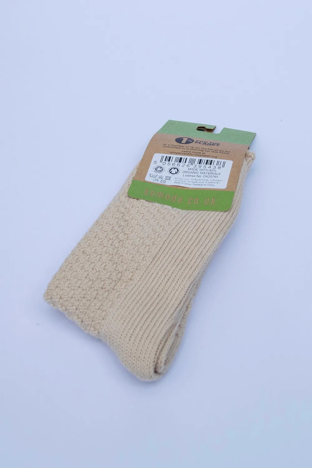 Komodo Waffle Socken Cappuccino Bio-Baumwolle