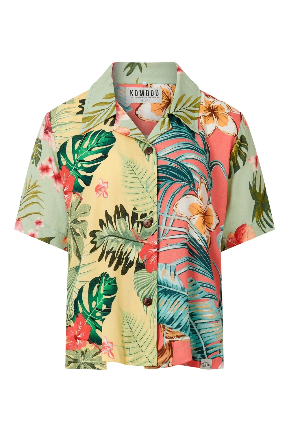 KOMODO OCEAN Hemd Tropenprint Ecovero-Viskose