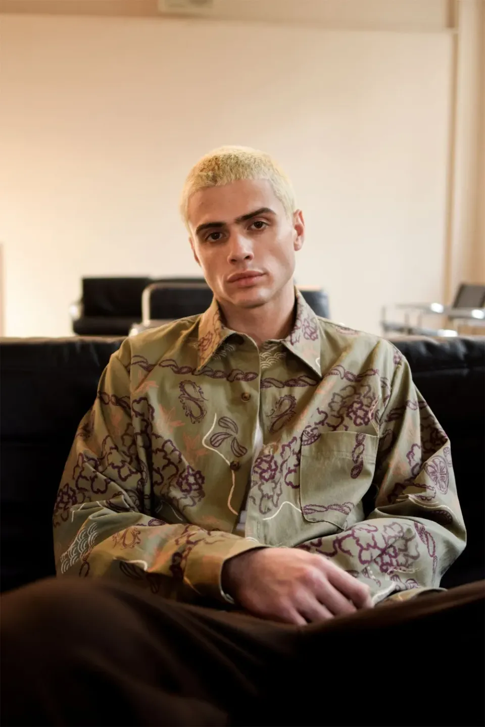 Komodo Bandana Hemd Khaki aus Bio-Baumwolle