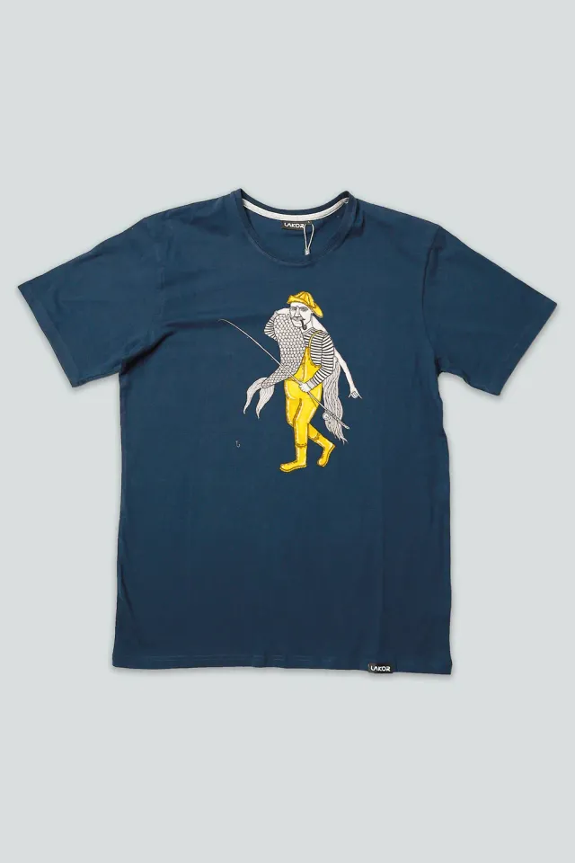 LAKOR Catch of a Lifetime T-Shirt Blueberry Bio