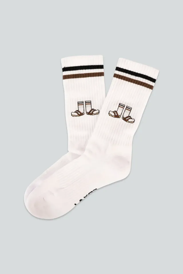 LAKOR Socks & Sandals Socken Weiß Bio-Baumwolle