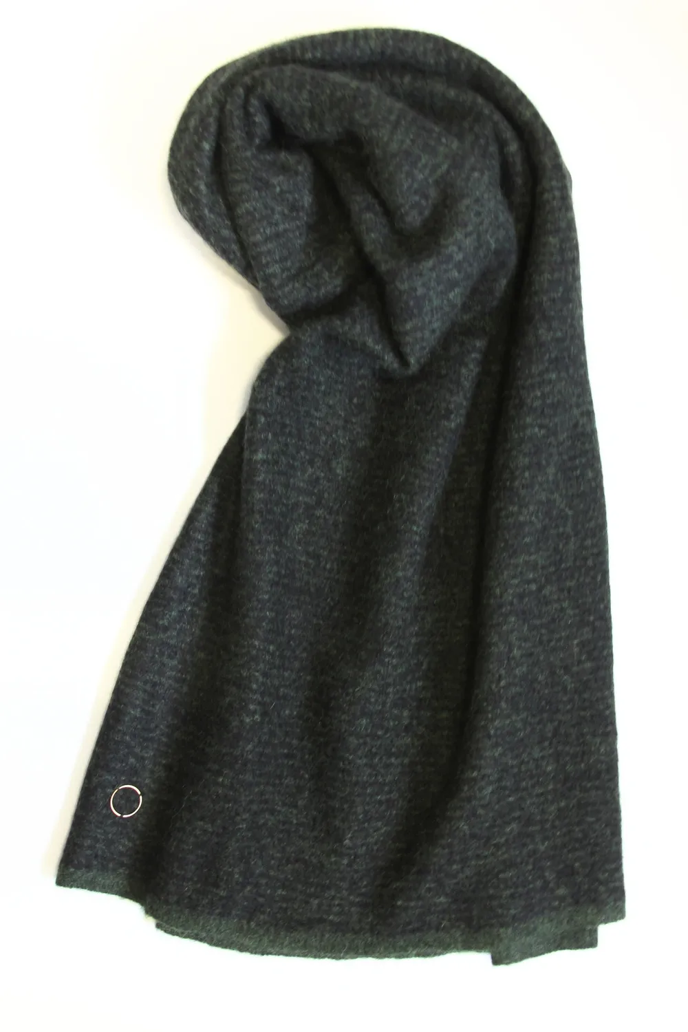 Oyuna Duara Schal Pine Jet Seide Cashmere