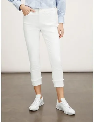 Motivi Regular-Hose Five-Pocket Aufschlag Baumwolle