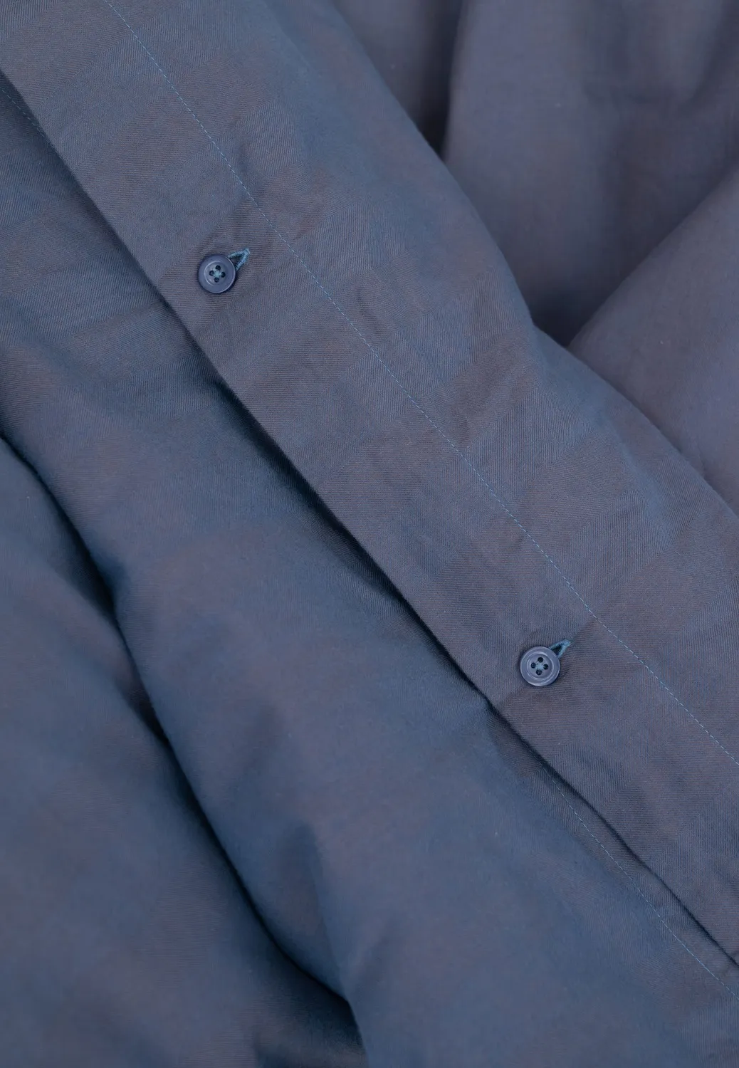 MELA HIMANSHU Flanell-Bettwäsche blau herringbone 135x200