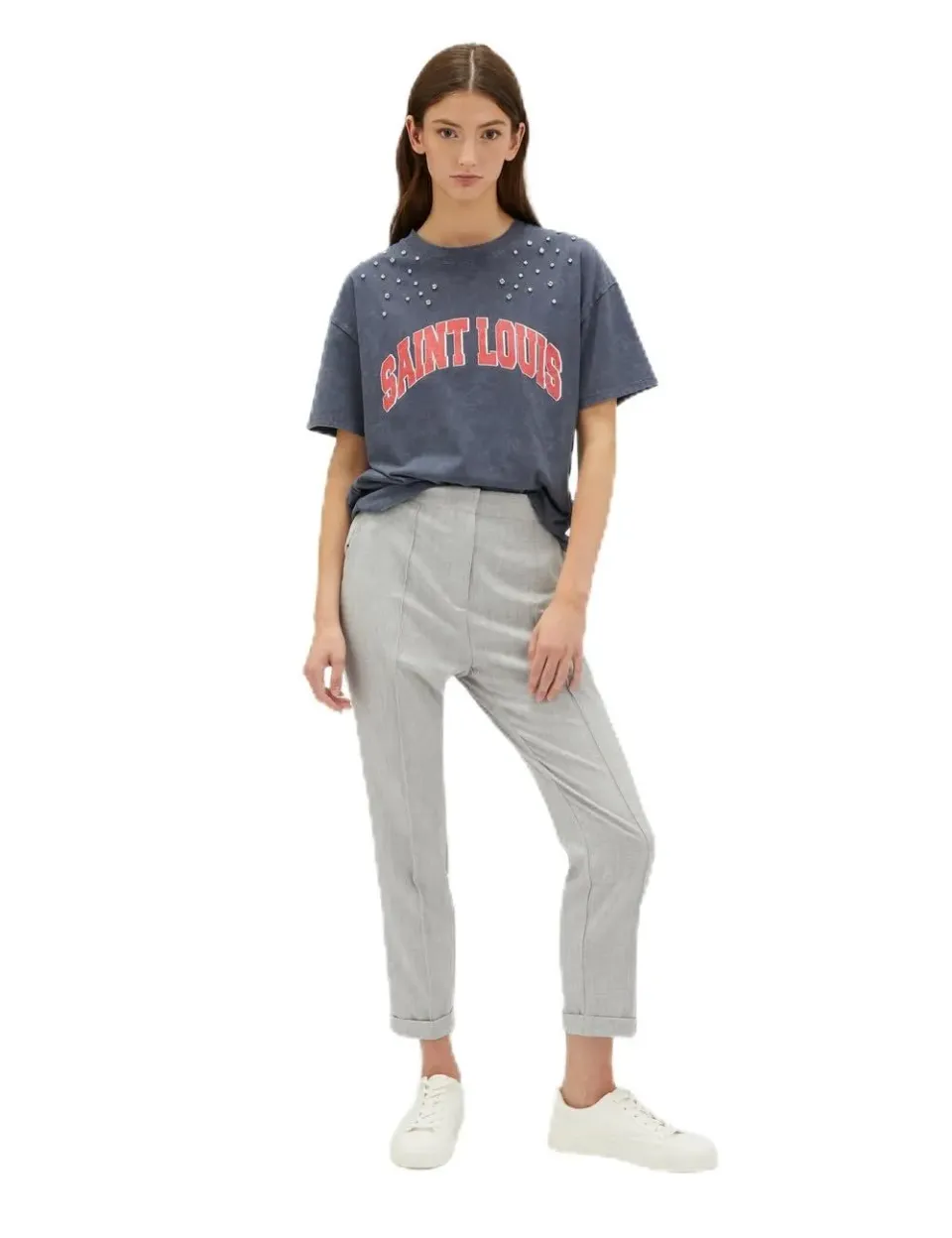 motivi Spring Summer 24 Hose Regular Bügelfalte Viskose