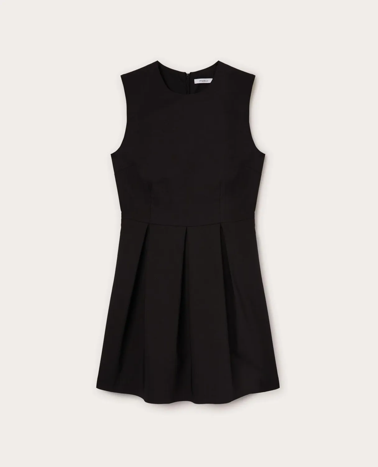 Motivi Kurzes Kleid mit Faltenrock Kellerfalten