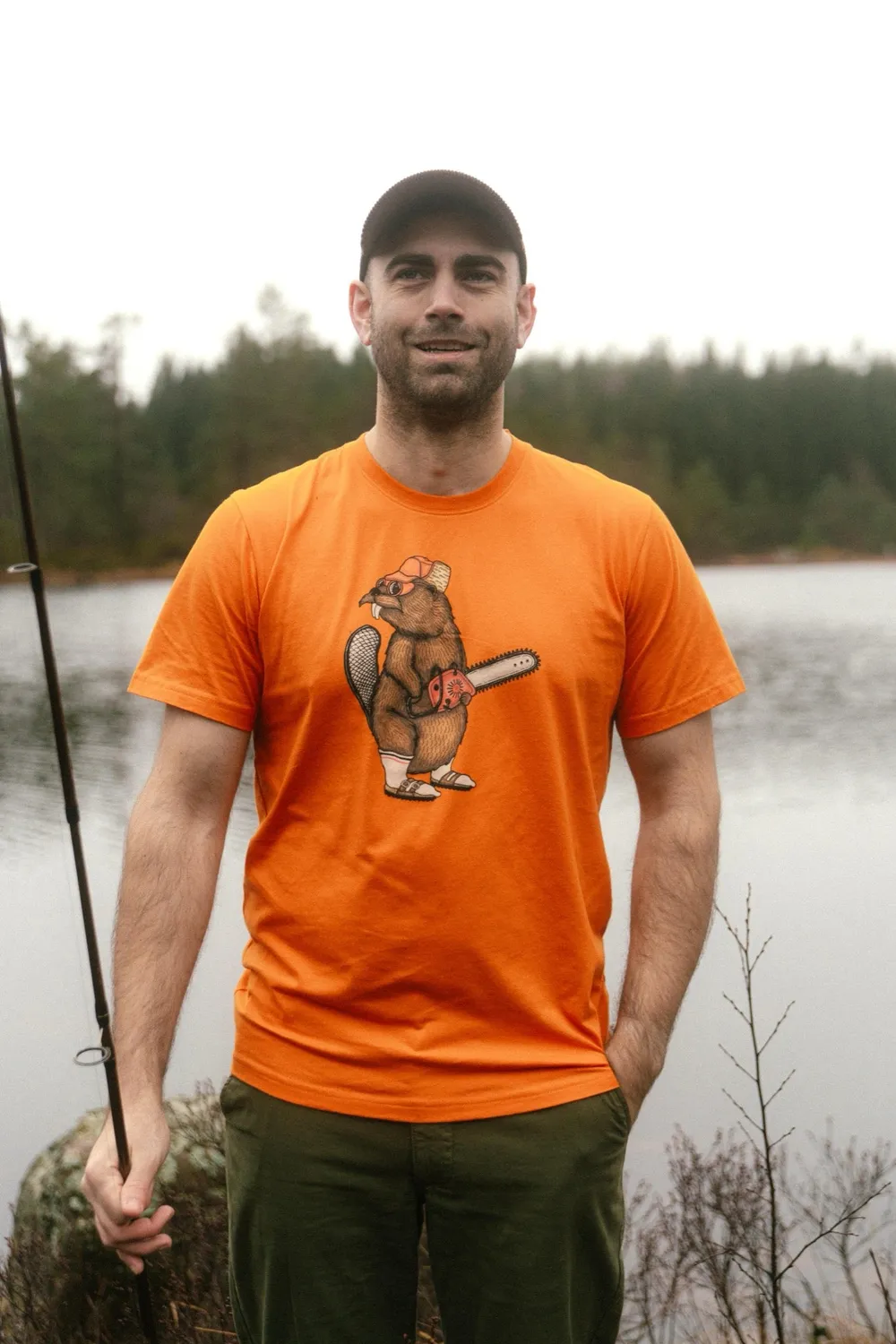 LAKOR Lazy Lumber T-Shirt Marmalade aus Bio-Baumwolle