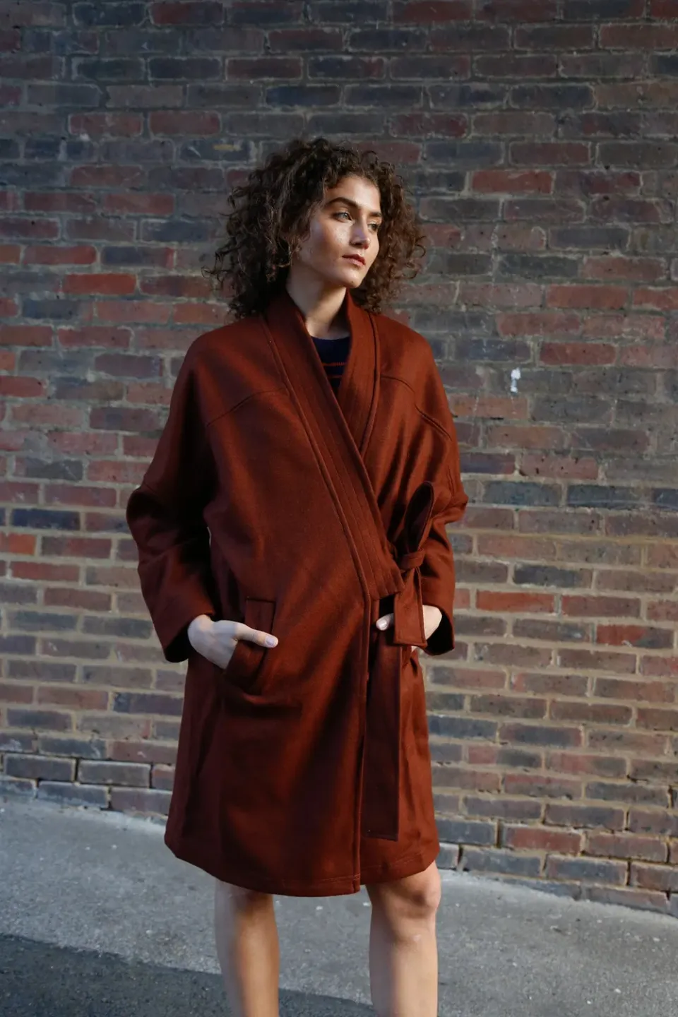 Komodo Kaia Mantel Chestnut Wollmix