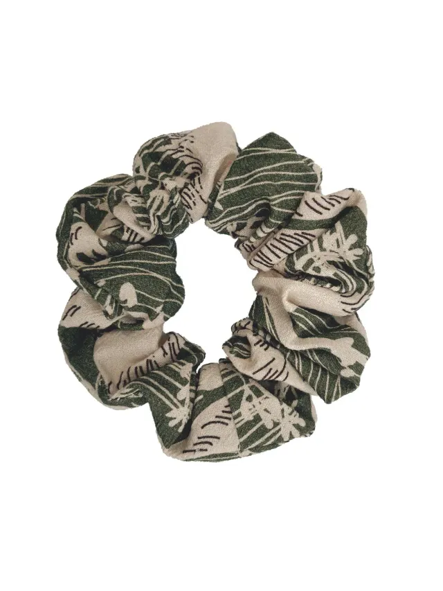 Komodo Scrunchy Haargummi Grün Wave-Print