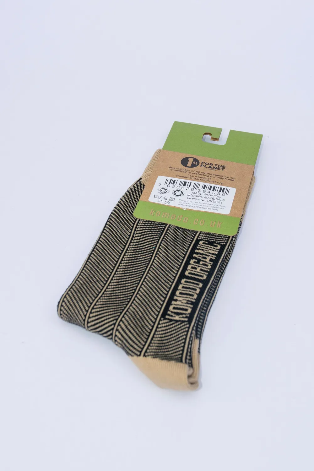 Komodo Herringbone Socken Croissant Bio-Baumwolle