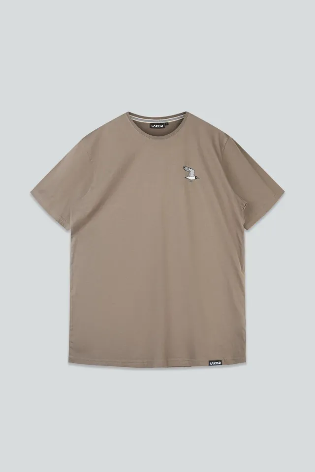 LAKOR Mini Flying Seagull T-Shirt Morel Bio-Baumwolle
