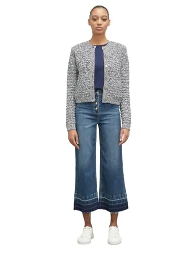 Motivi Kurzer Bouclé-Cardigan Jacke Baumwollmix
