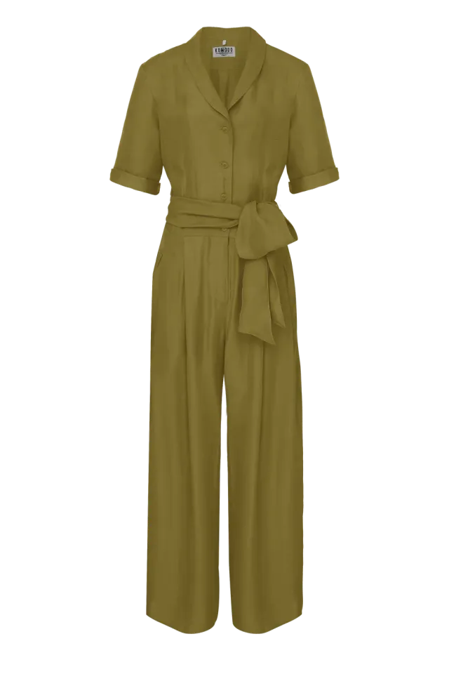 Komodo Planet Jumpsuit Khaki Viskose