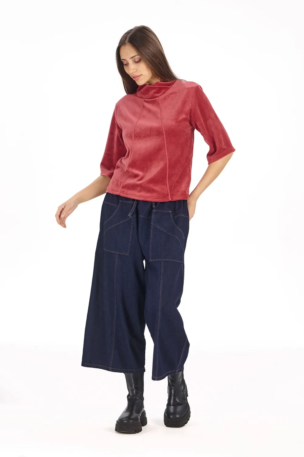 Komodo Cleo Jeans Denim 38 Cropped Bio-Baumwolle