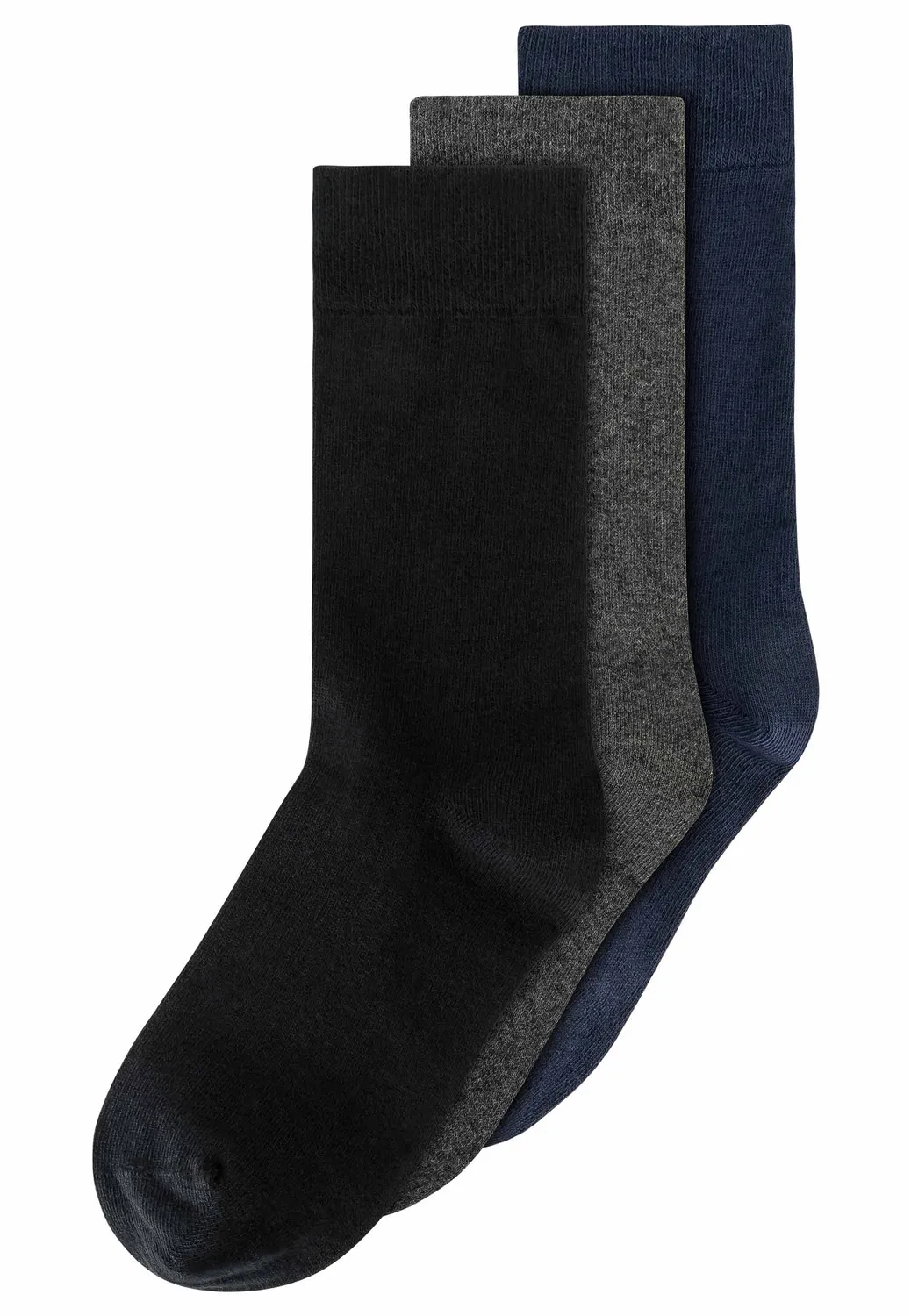 MELA Basic Socken 3 Paare weiß 39-42 Bio-Baumwolle