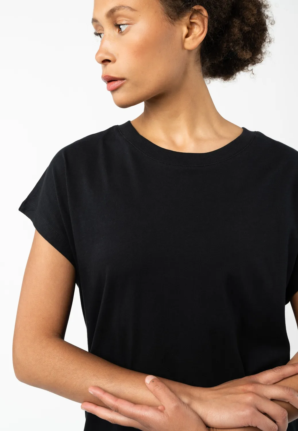 MELA SUNEA T-Shirt-Kleid thymian Bio-Baumwolle