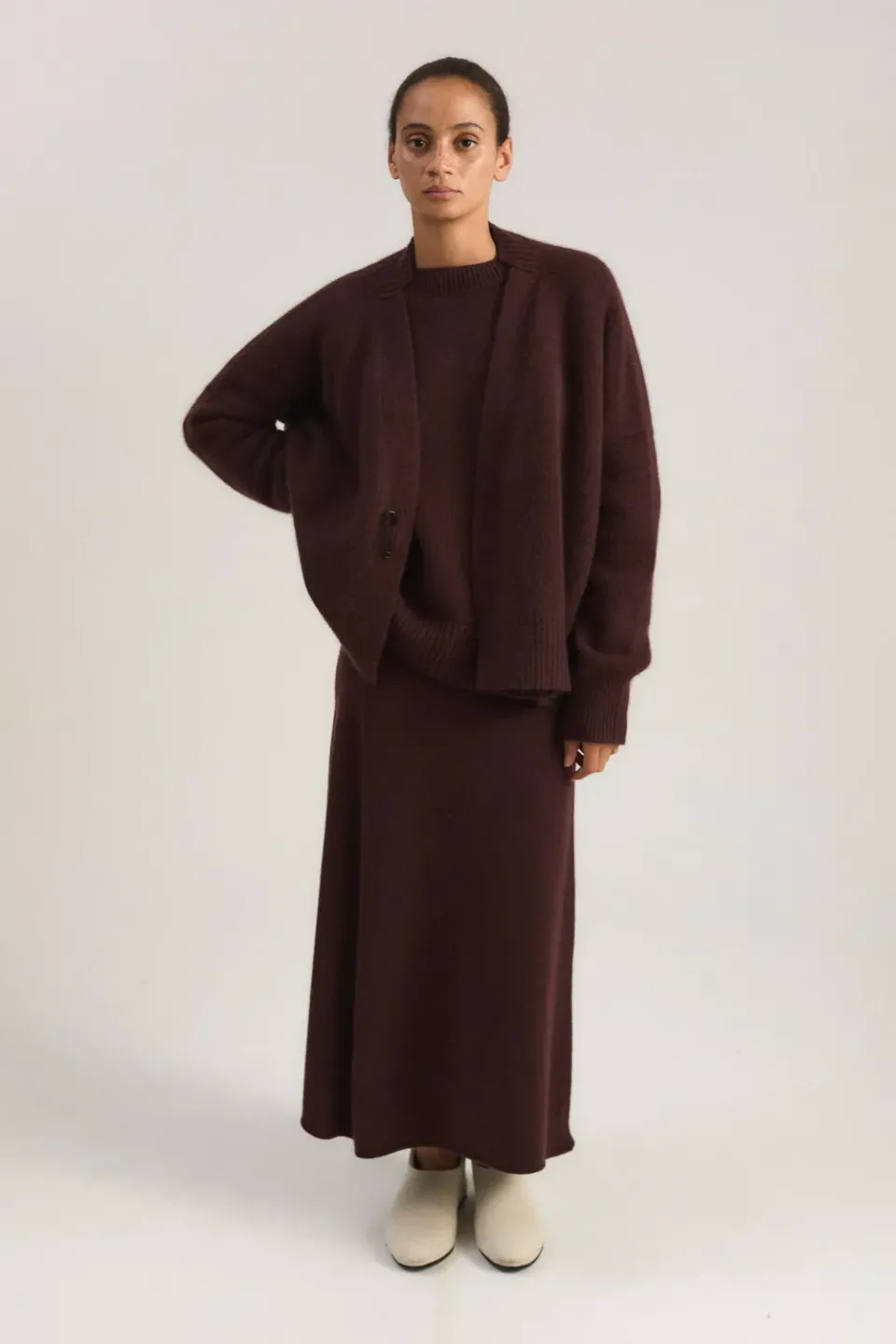 Oyuna Aire Cardigan Carob aus Kaschmir