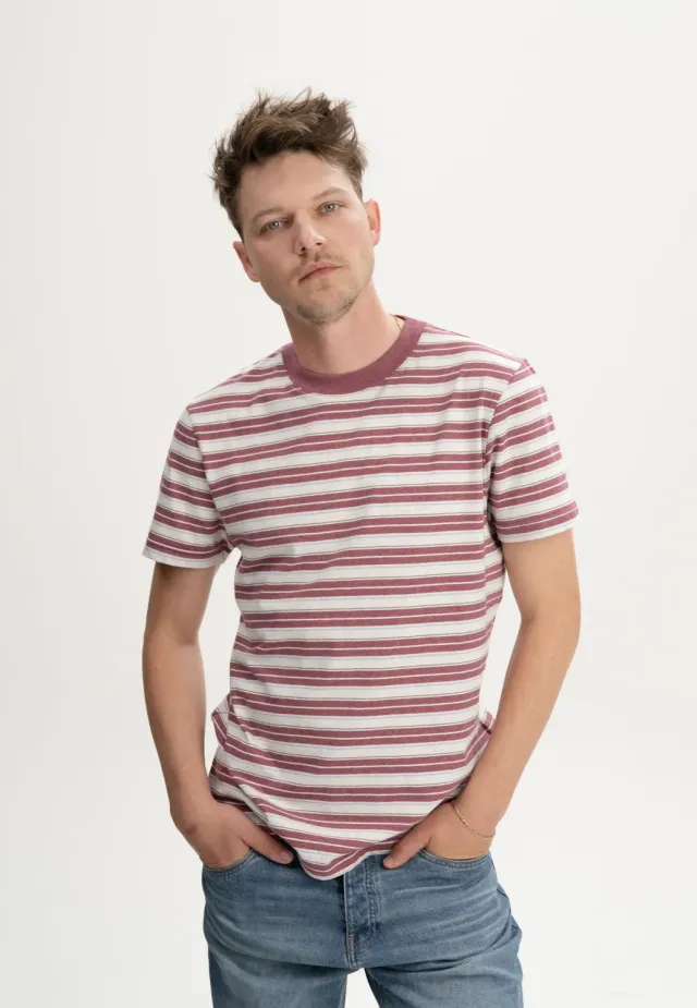 MELA AVAN Stripes T-Shirt thymian gestreift Bio