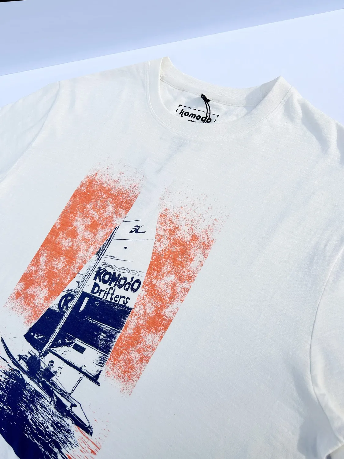 KOMODO SAILING T-Shirt Bio-Baumwolle off white