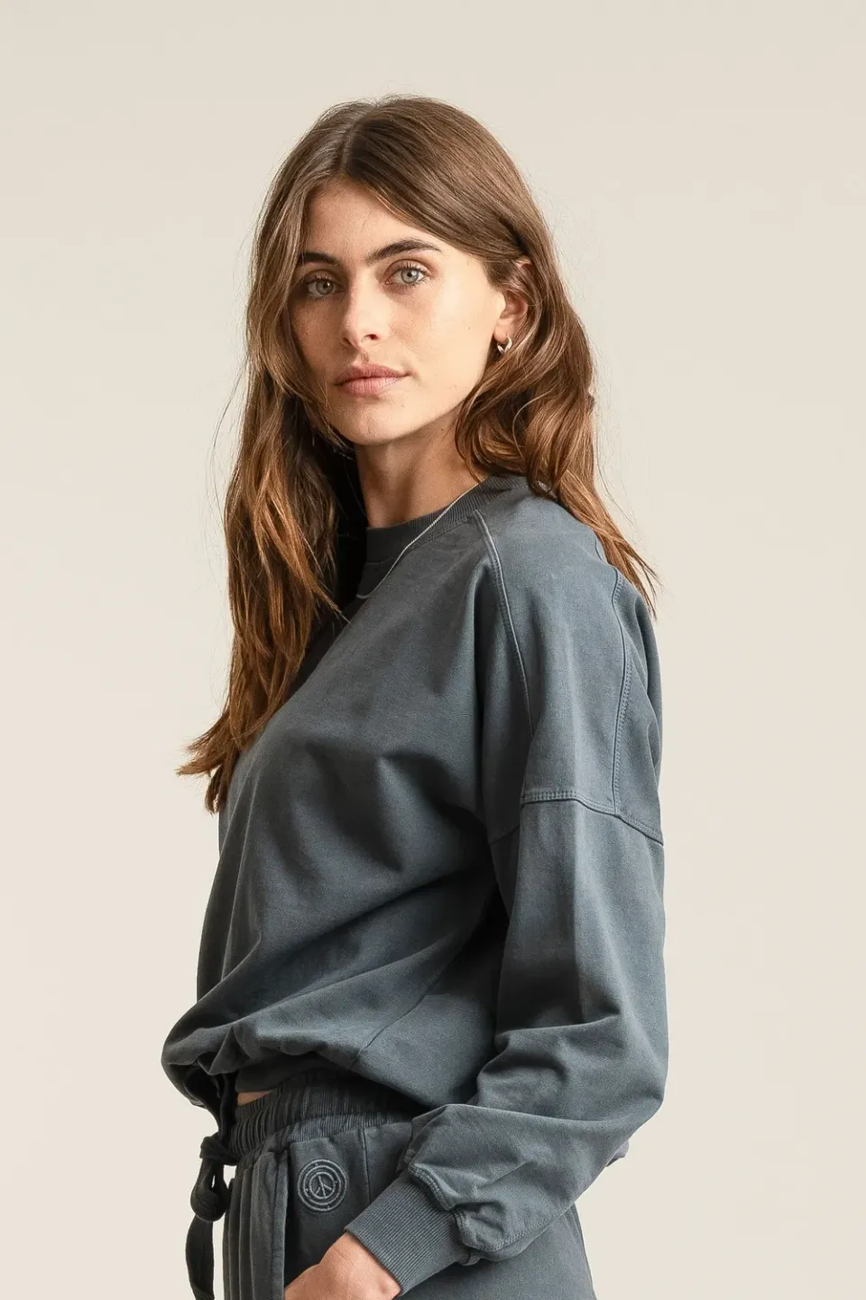 KOMODO DAWN Sweatshirt Damen schwarz Bio-Baumwolle