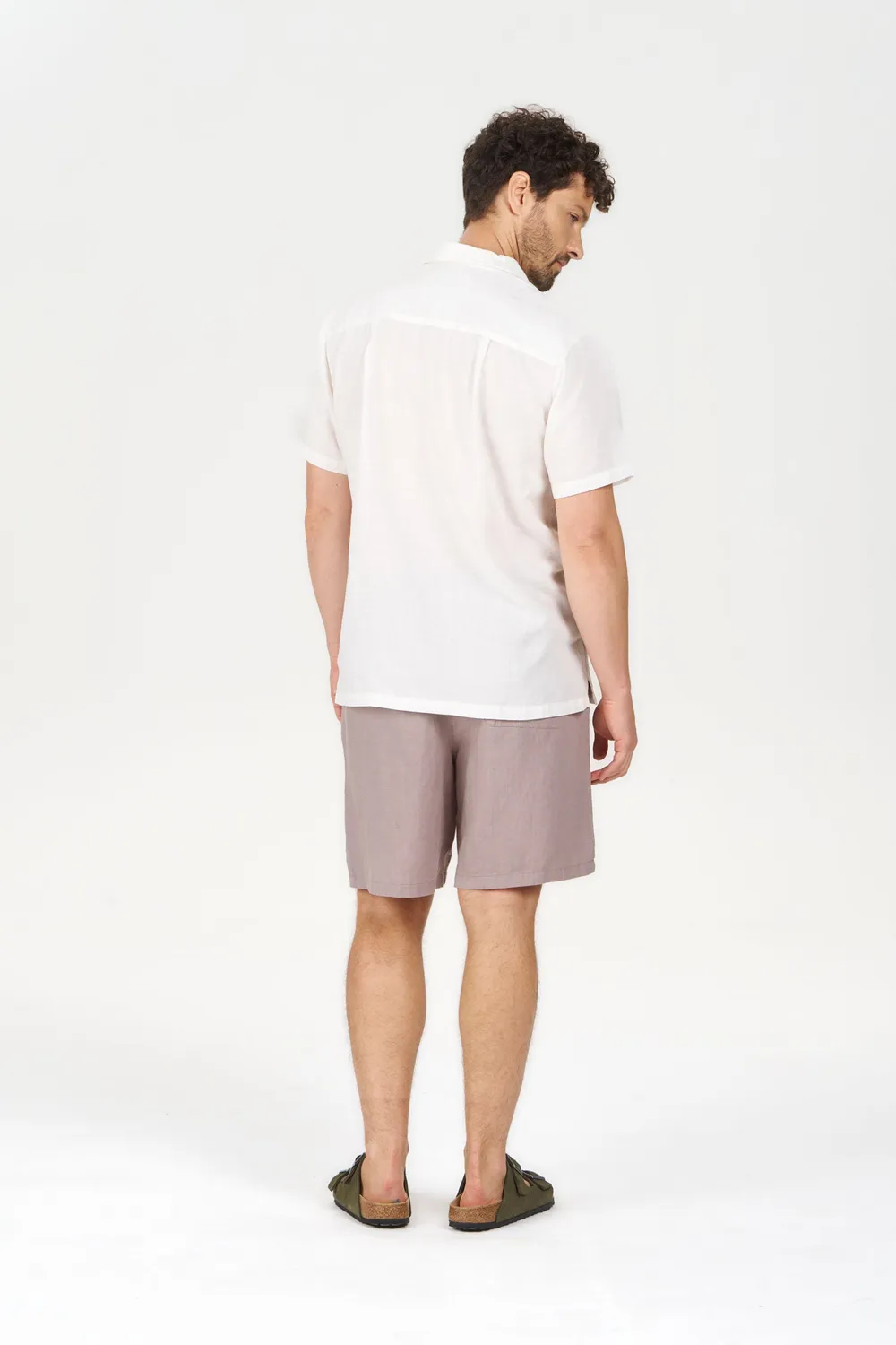 Komodo Jerry Shorts Camel Tencel-Leinen