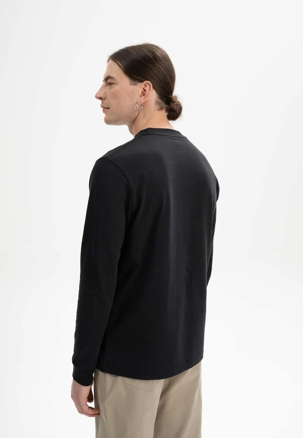 MELA Tejas Langarmshirt schwarz Bio-Baumwolle Langarm