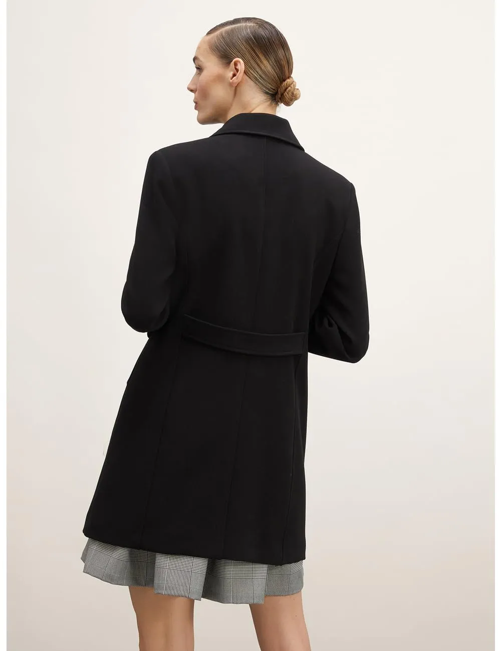 Motivi Lightweight Lined Coat Mantel Viskose gefüttert