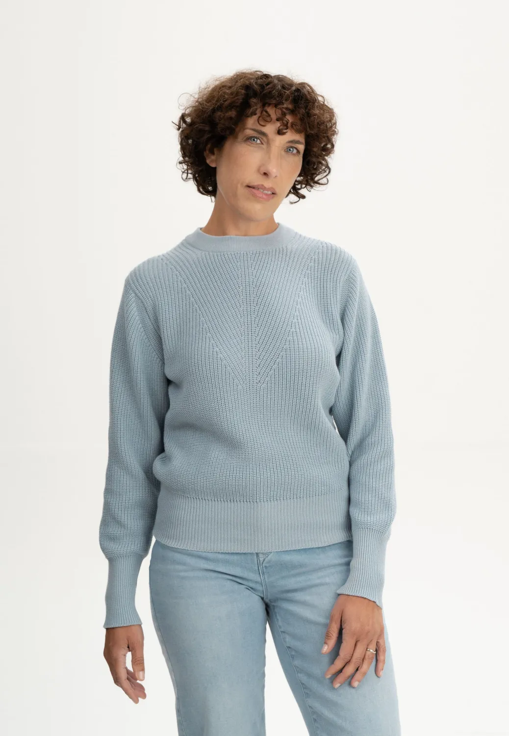 MELA GAURI Strickpullover schwarz aus Fairtrade-Baumwolle