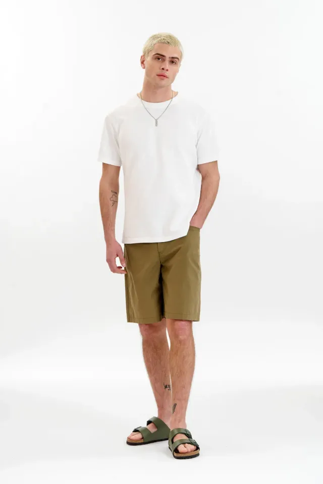 KOMODO JAMBO Shorts Olive Bio-Poplin