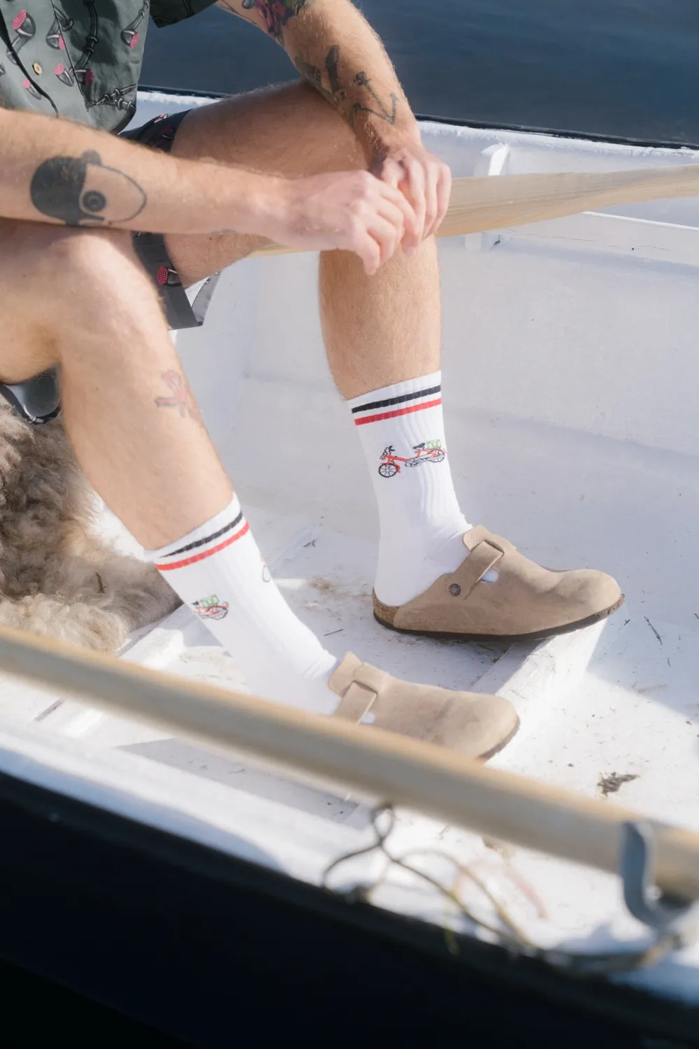 LAKOR Red Maxi Tennissocken Weiß Baumwollmix