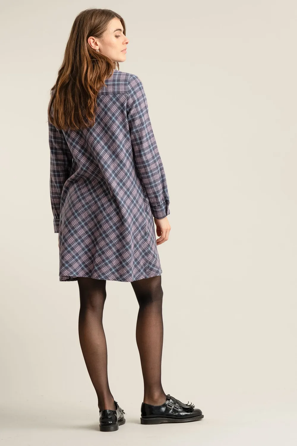 Komodo Pearl Minikleid Damen Lila Bio-Baumwolle