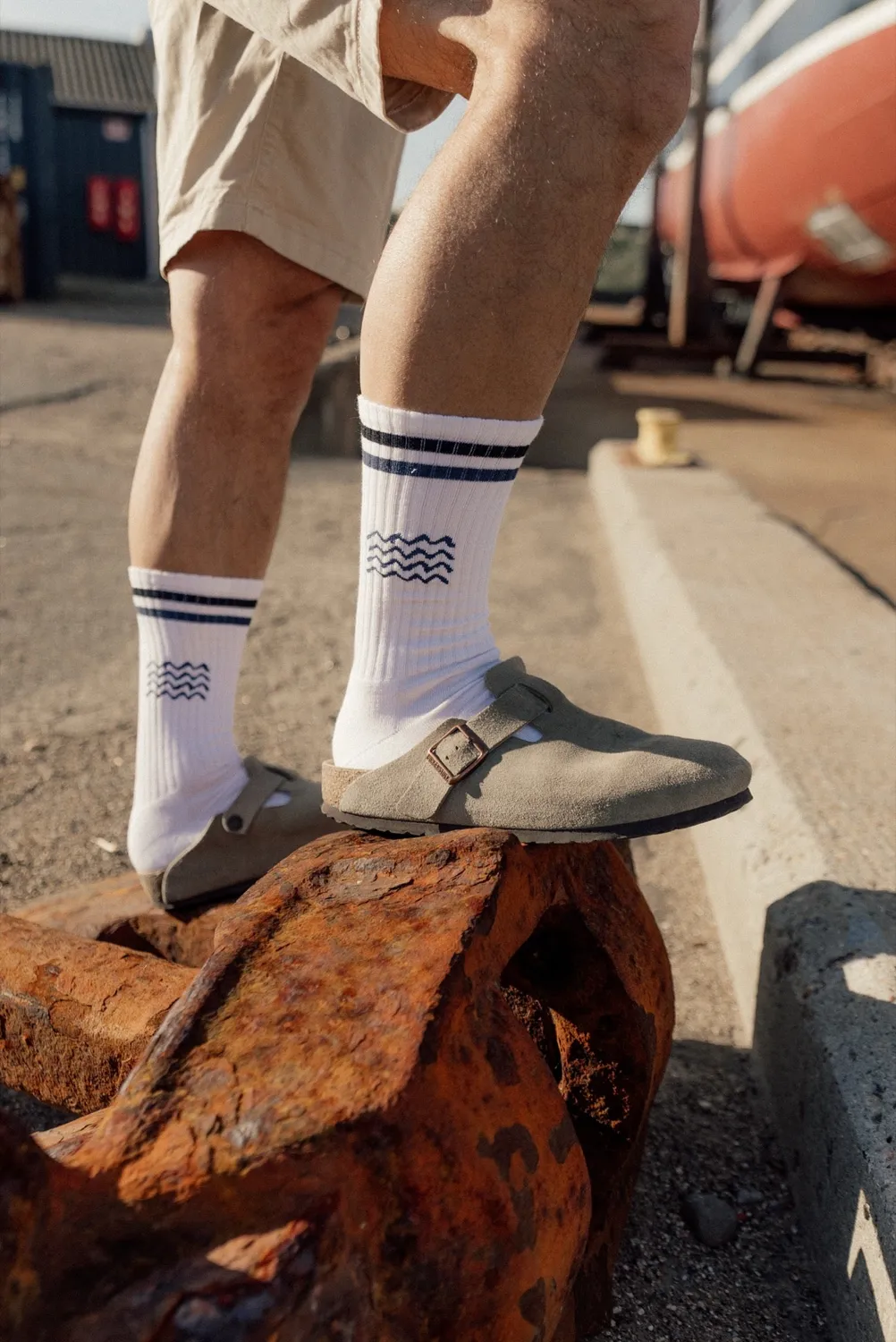 LAKOR Seaway Tennissocken Weiß Baumwolle