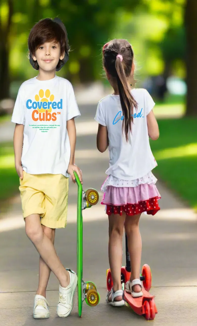 Covered Cubs Kinder T-Shirt mit Pfoten-Print
