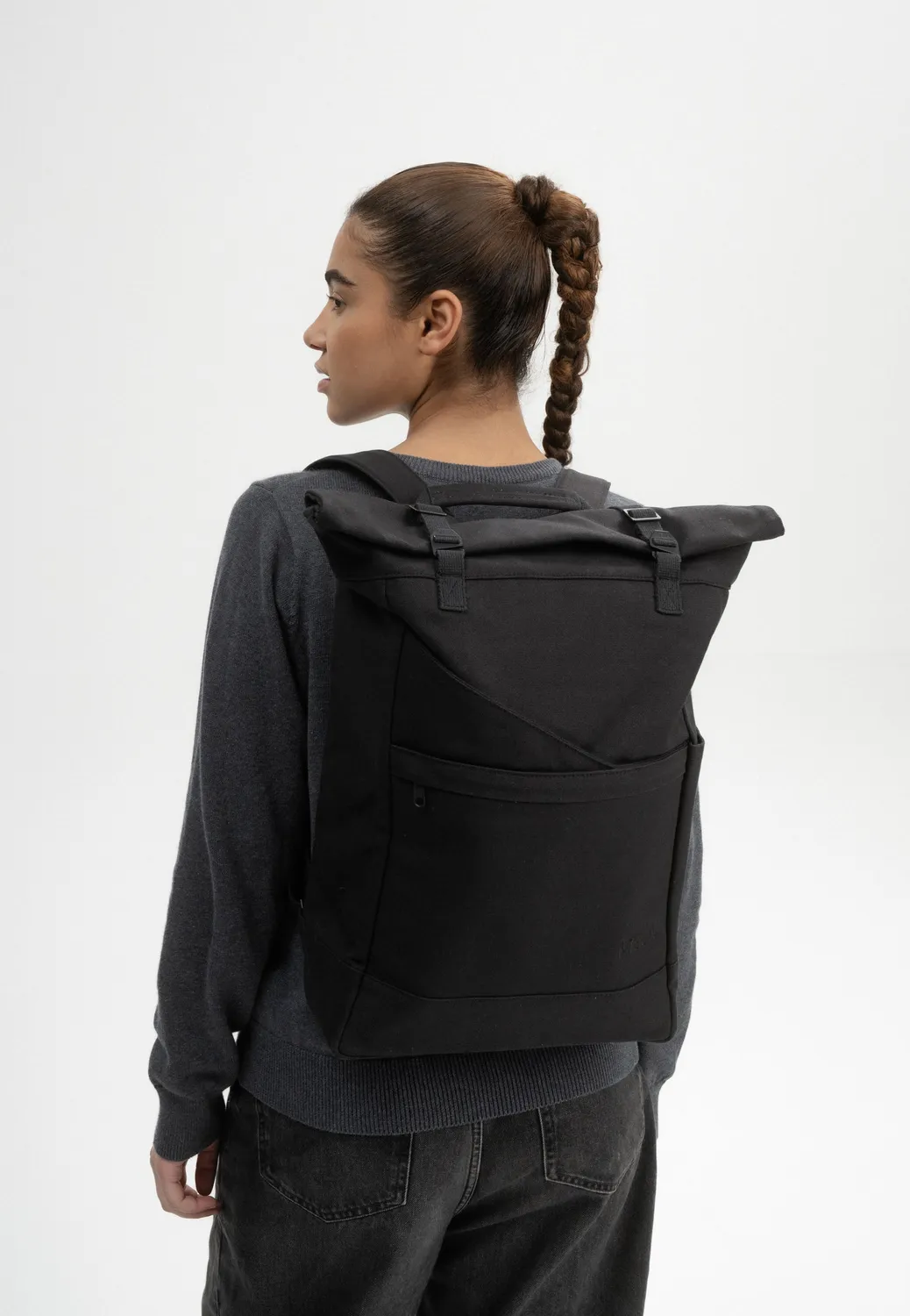 MELA Ansvar I Rucksack schwarz Fairtrade-Baumwolle