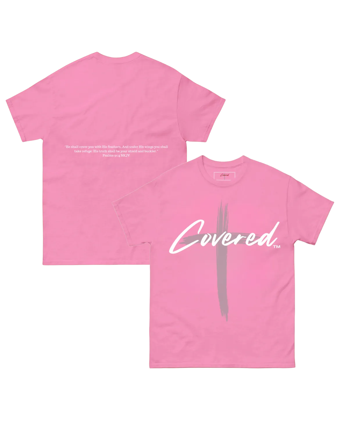Covered Brand Logo T-Shirt Azalea Rosa aus Baumwolle
