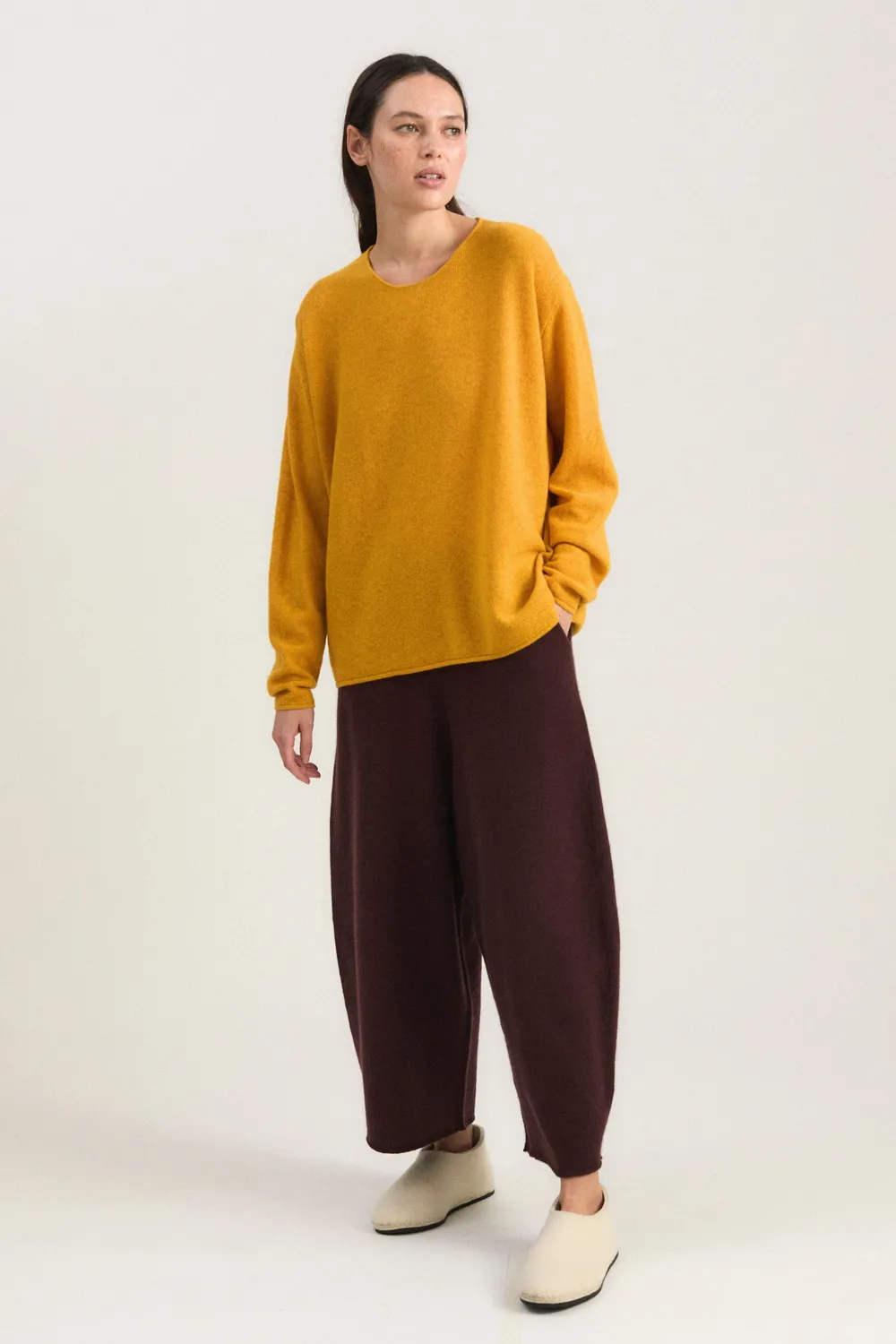 Oyuna Bagi Pullover Amber cropped boxy Cashmere