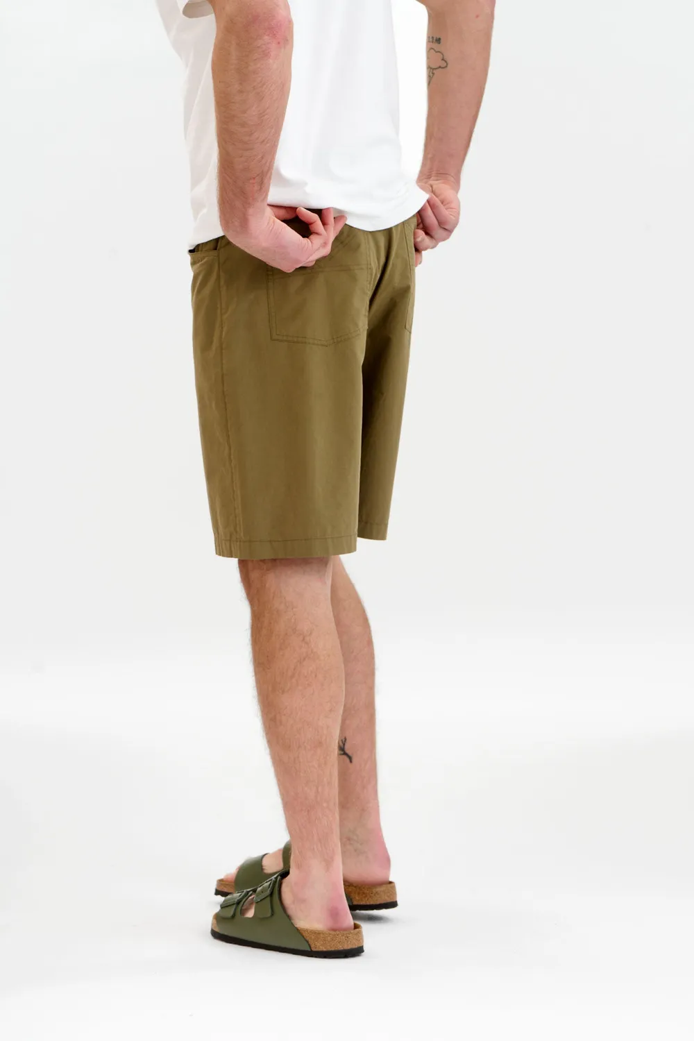 KOMODO JAMBO Shorts Olive Bio-Poplin