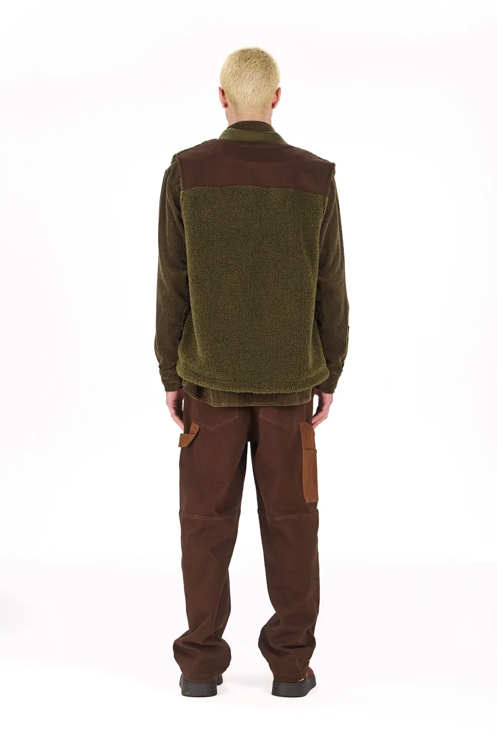 Komodo Jamie Weste Khaki Recycling-Fleece