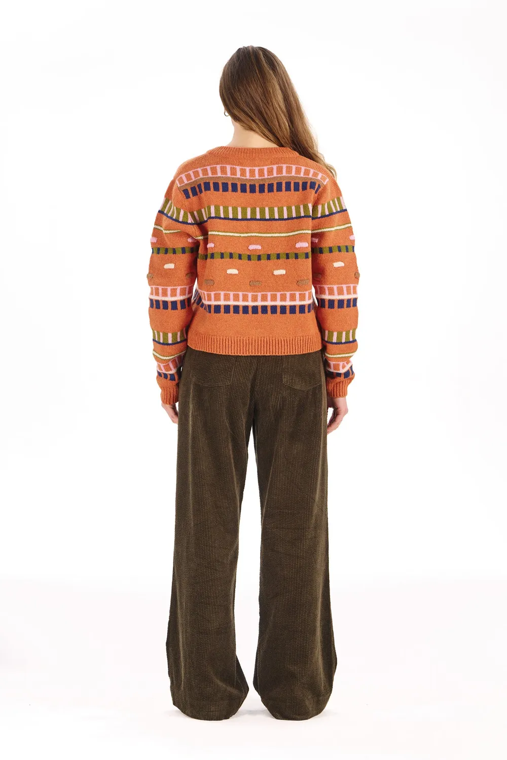 Komodo Lola Cordhose Khaki Bio-Baumwolle 40